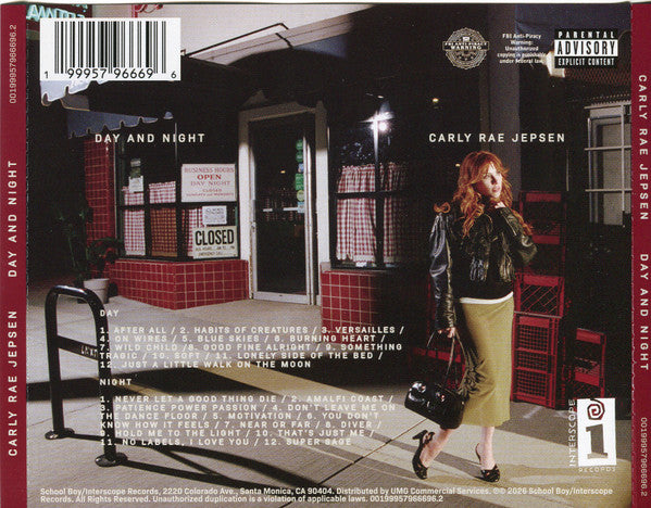 Carly Rae Jepsen : Day And Night (2xCD, Album)