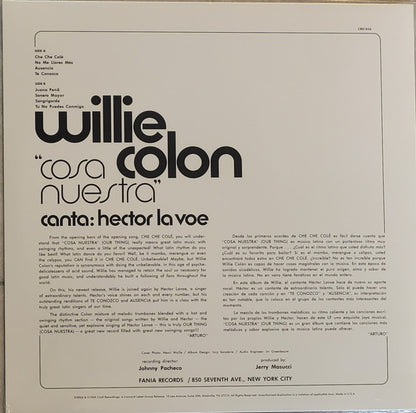 Willie Colón, Hector Lavoe : Cosa Nuestra (LP, Album, RE, RM, 180)
