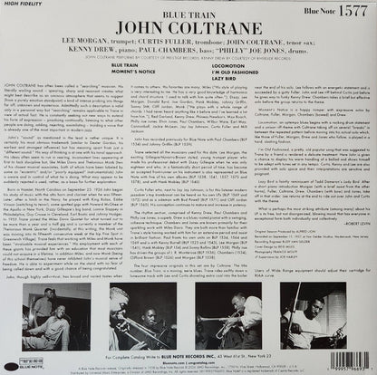 John Coltrane : Blue Train (LP, Album, Mono, RE, RM, Blu)