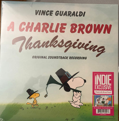 Vince Guaraldi : A Charlie Brown Thanksgiving (Original Soundtrack Recording) (LP, Album, Bioplastic, RE, Ind)