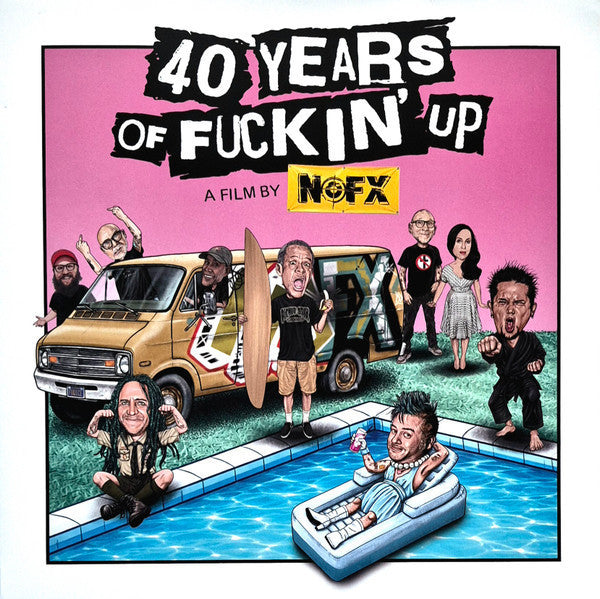 NOFX : 40 Years Of Fuckin' Up - A Film By NOFX (LP, Album, Comp, Pin)