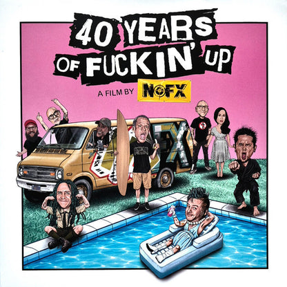 NOFX : 40 Years Of Fuckin' Up - A Film By NOFX (LP, Album, Comp, Pin)