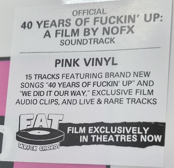 NOFX : 40 Years Of Fuckin' Up - A Film By NOFX (LP, Album, Comp, Pin)