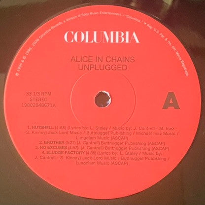 Alice In Chains : MTV Unplugged (2xLP, Album, RE, 30t)
