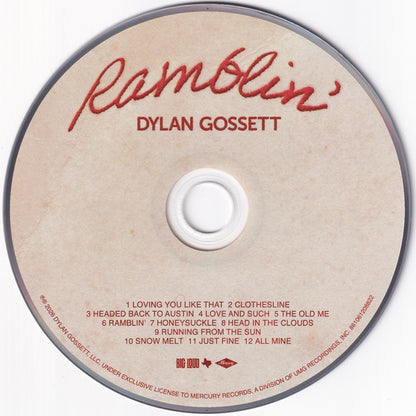 Dylan Gossett : Ramblin' (CD, Album)