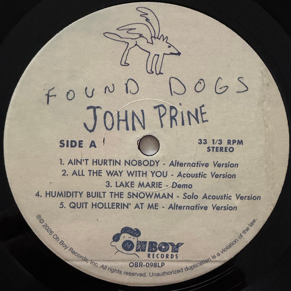 John Prine : Found Dogs (LP, Album, RE, RM)