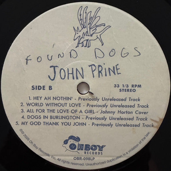 John Prine : Found Dogs (LP, Album, RE, RM)