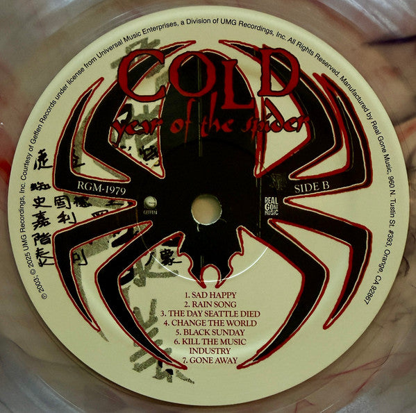 Cold (4) : Year Of The Spider (LP, Album, RE, RP, Cle)