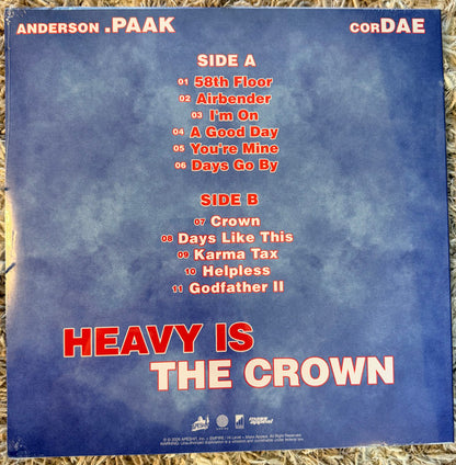 Anderson .Paak, Cordae : Heavy Is The Crown (LP, Album, Ltd, Pin)