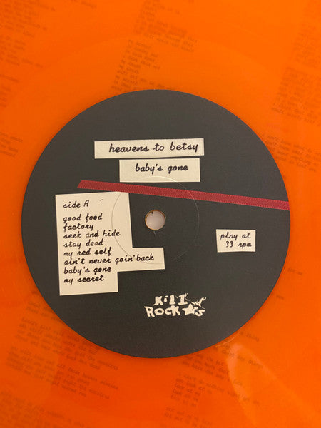 Heavens To Betsy (2) : baby's gone (LP, RE, RM, Tan)