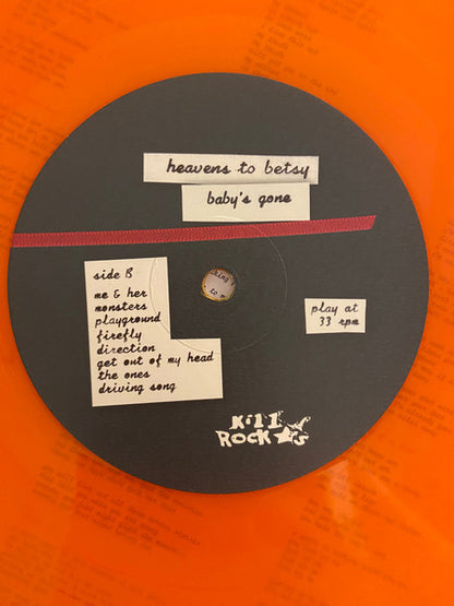 Heavens To Betsy (2) : baby's gone (LP, RE, RM, Tan)