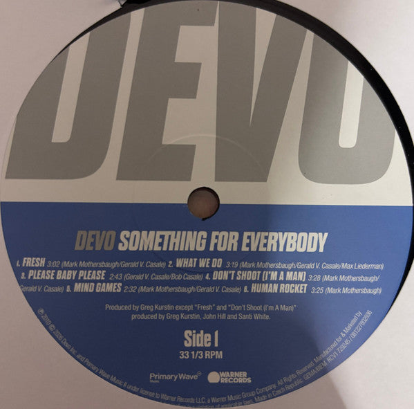 Devo : Something For Everybody (LP + 7", Sap + Album, RE, Roc)