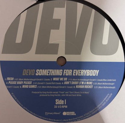 Devo : Something For Everybody (LP + 7", Sap + Album, RE, Roc)