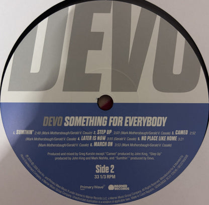 Devo : Something For Everybody (LP + 7", Sap + Album, RE, Roc)