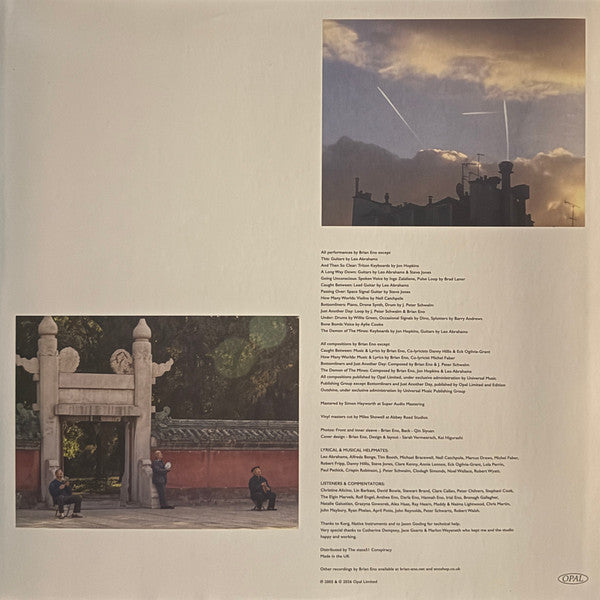 Brian Eno : Another Day On Earth (LP, Album, RE, Tra)