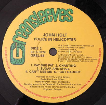 John Holt : Police In Helicopter (LP, Album, RE)