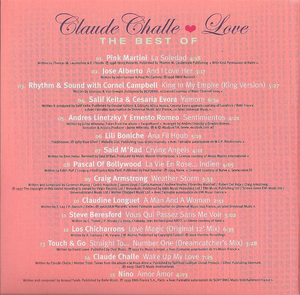 Claude Challe : The Best Of (3xCD, Comp)