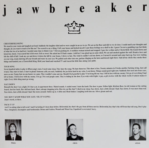 Jawbreaker : Chesterfield King (12", RE, RM)