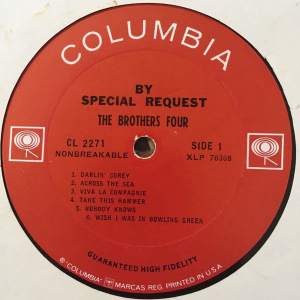 The Brothers Four : By Special Request (LP, Album, Mono)