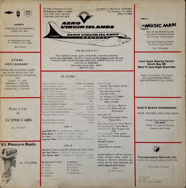 Eddie And The Movements : Jam With We (LP, Album)