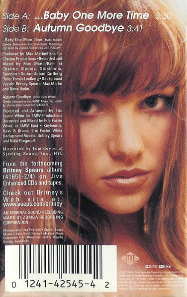 Britney Spears : ...Baby One More Time (Cass, Single, Ltd, Car)