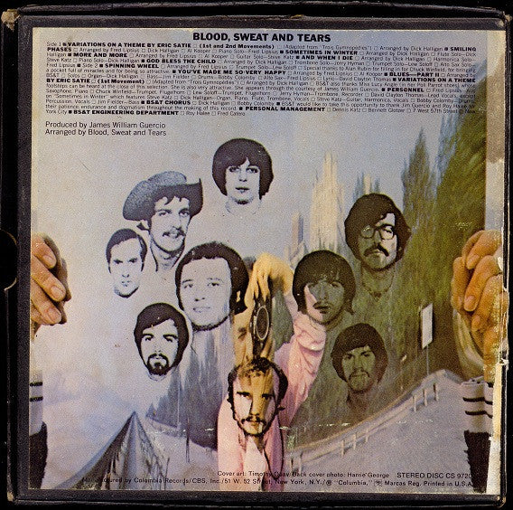 Blood, Sweat And Tears : Blood, Sweat And Tears (Reel, 4tr Stereo, 7" Reel, Album)