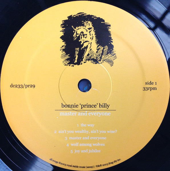 Bonnie "Prince" Billy : Master And Everyone (LP, Album)