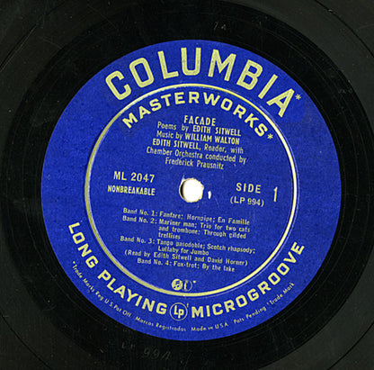 Edith Sitwell, William Walton* : Façade (10", Album)