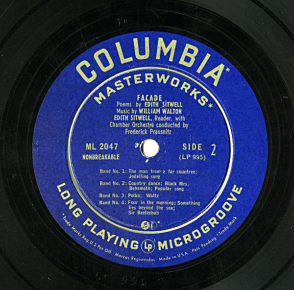 Edith Sitwell, William Walton* : Façade (10", Album)