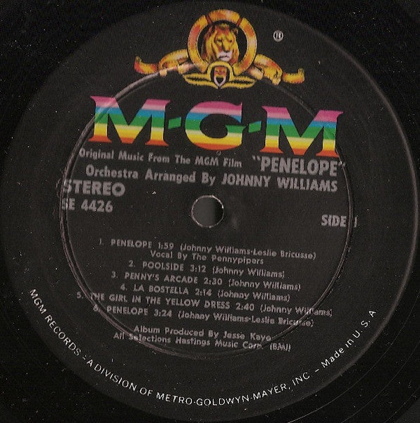 Johnny Williams* : Original Music From The MGM Film Penelope (LP, Album)