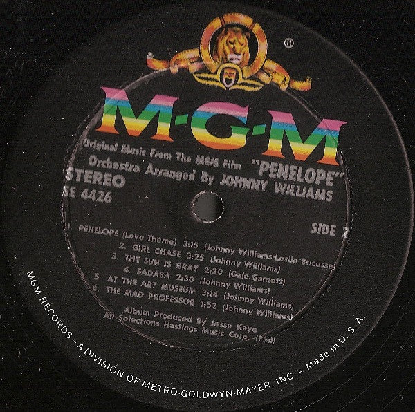 Johnny Williams* : Original Music From The MGM Film Penelope (LP, Album)
