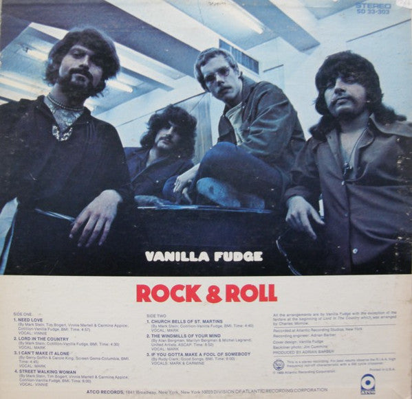 Vanilla Fudge : Rock & Roll (LP, Album, Promo)