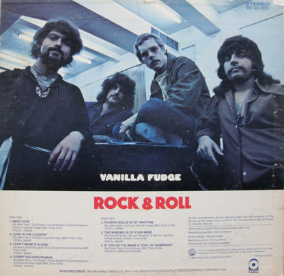 Vanilla Fudge : Rock & Roll (LP, Album, Promo)