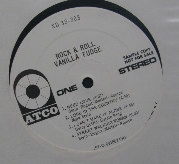 Vanilla Fudge : Rock & Roll (LP, Album, Promo)