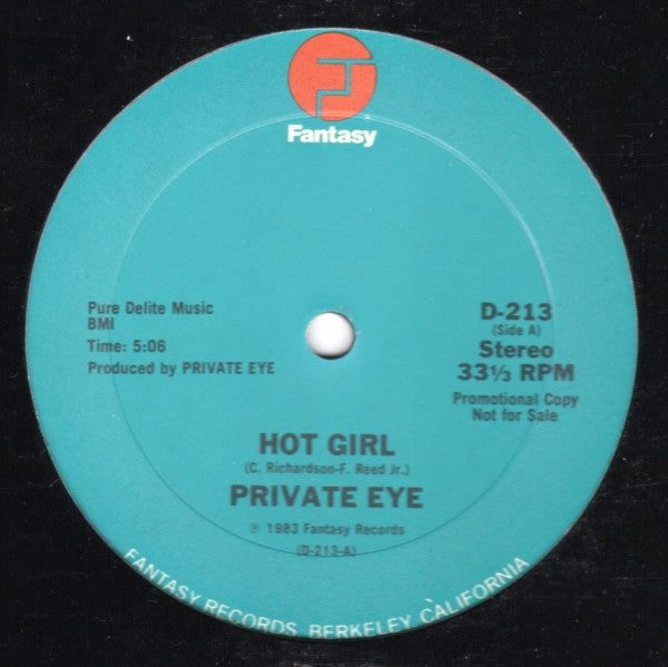 Private Eye (8) : Hot Girl (12", Promo)