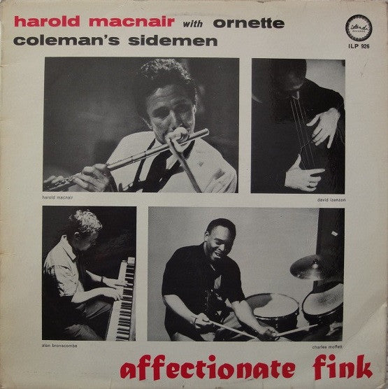 Harold McNair With Ornette Coleman's Sidemen* : Affectionate Fink (LP, Mono)