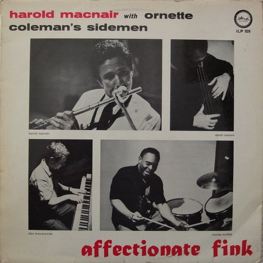 Harold McNair With Ornette Coleman's Sidemen* : Affectionate Fink (LP, Mono)