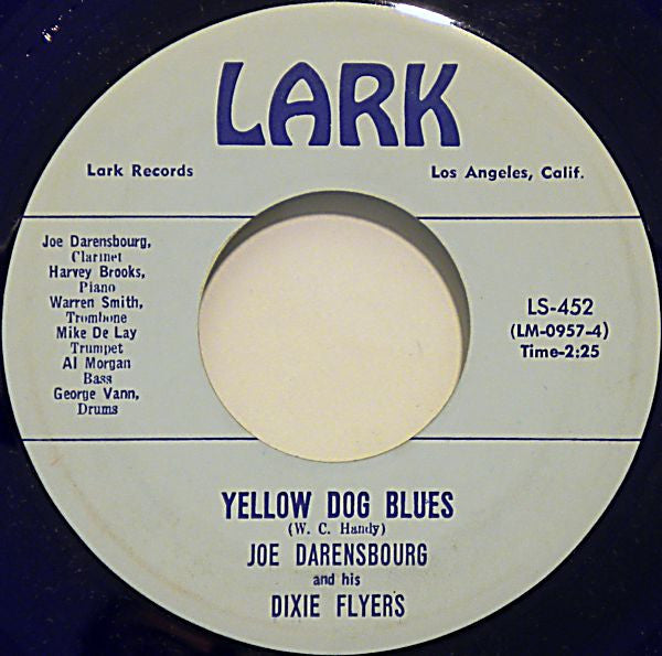 Joe Darensbourg And His Dixie Flyers : Martinque / Yellow Dog Blues (7", Blu)