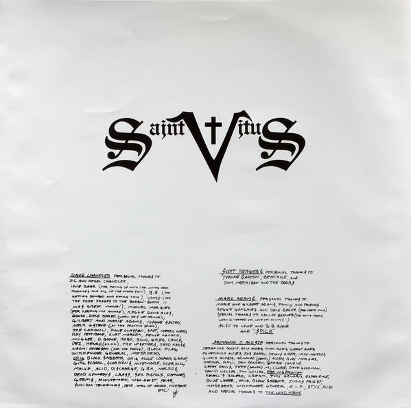 Saint Vitus : Saint Vitus (LP, Album, M/Print, RE)