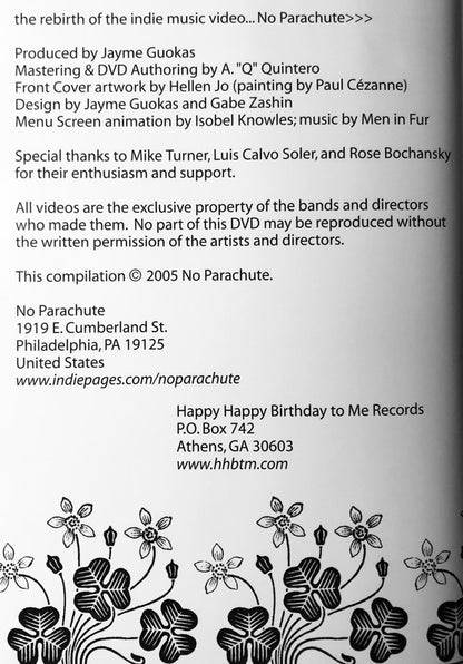 Various : No Parachute, Volume 1: A Compilation Of Indie Music Videos (DVD-V, Comp, NTSC)