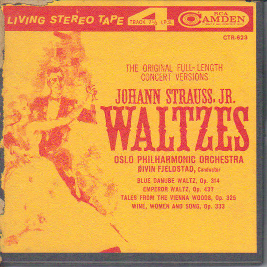 Johann Strauss Jr. - Oslo Filharmoniske Orkester, Øivin Fjeldstad : Waltzes (Reel, 4tr Stereo, Album)