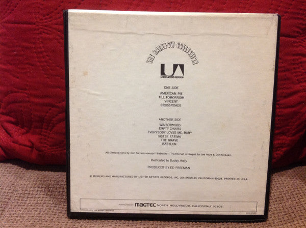 Don McLean : American Pie (Reel, 4tr Stereo, 7" Reel, Album)