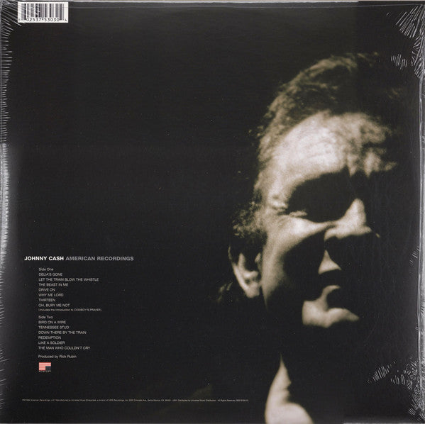 Johnny Cash : American Recordings (LP, Album, RE, 180)