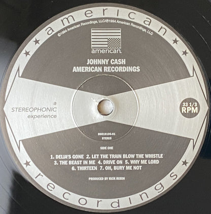 Johnny Cash : American Recordings (LP, Album, RE, 180)