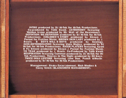 Black Star : Mos Def & Talib Kweli Are Black Star (CD, Album, RE)