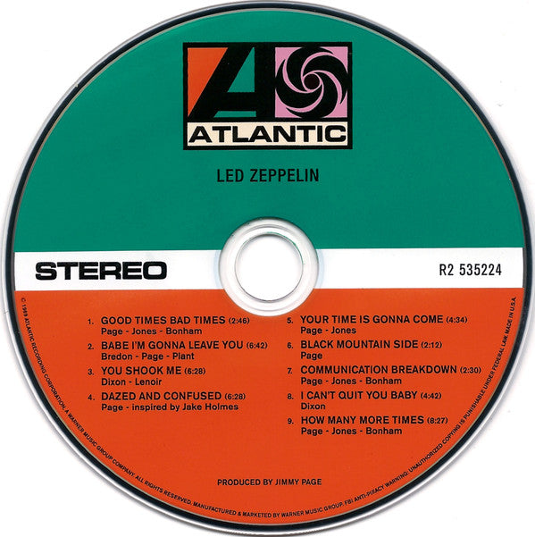 Led Zeppelin : Led Zeppelin (CD, Album, RE, RM, Gat)