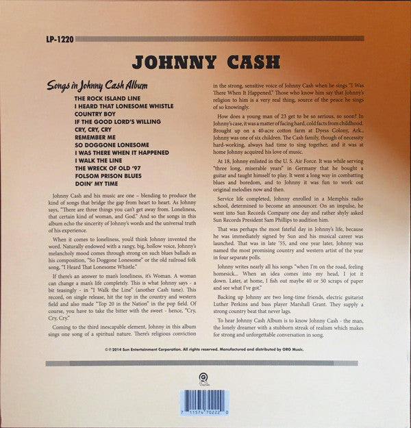 Johnny Cash : With His Hot And Blue Guitar (LP, Album, RE)