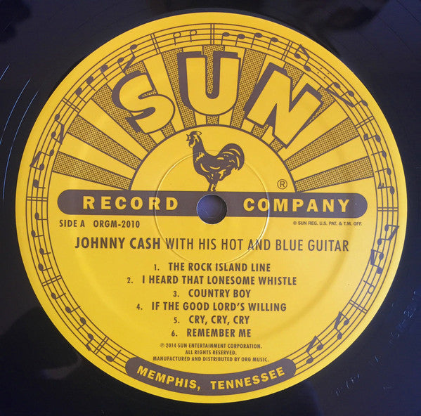 Johnny Cash : With His Hot And Blue Guitar (LP, Album, RE)