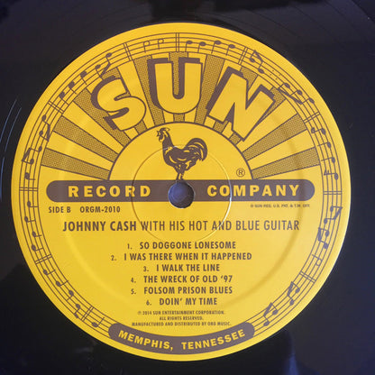 Johnny Cash : With His Hot And Blue Guitar (LP, Album, RE)