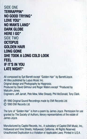 Syd Barrett : The Madcap Laughs (Cass, Album, RE, XDR)